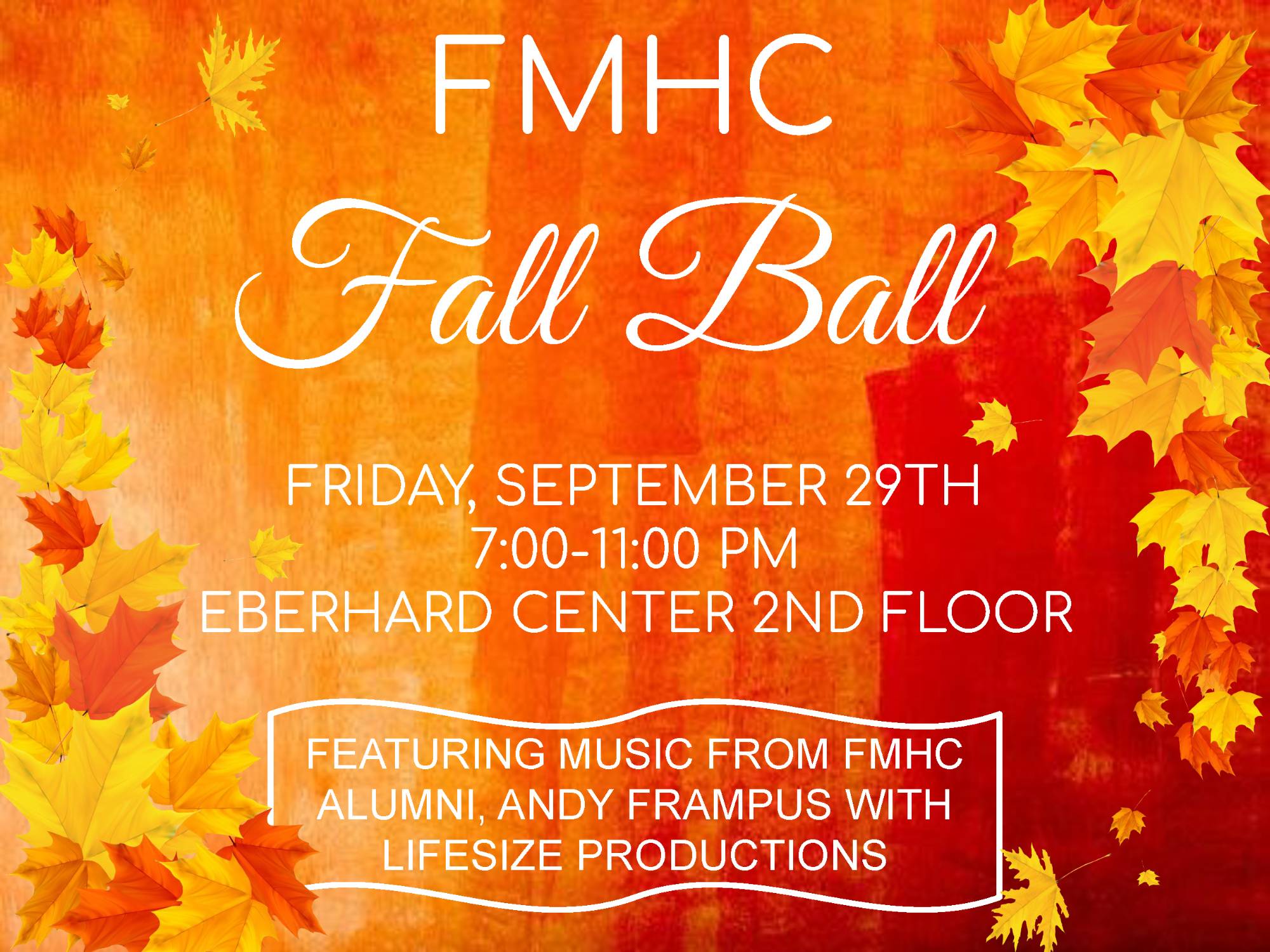 September Student Fall Ball Event Flyer